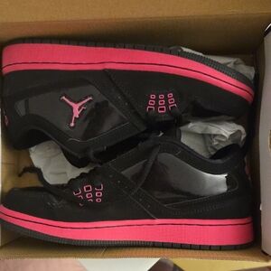 Jordan Kids Sneakers Black and Pink